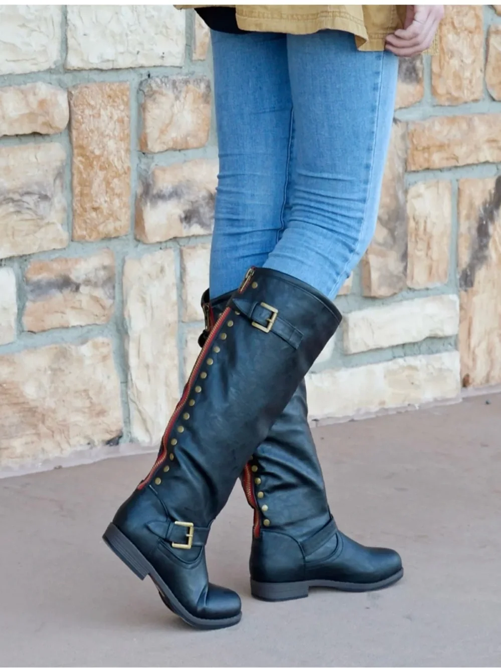 New Journee Collection Women’s Spokane Studded Riding Boots size 11